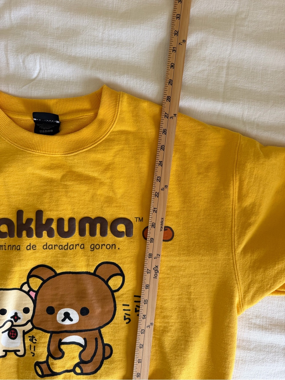 Rilakkuma Yellow Graphic Crewneck Sweater - Picture 9 of 9